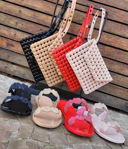 Sandalia melissa sales com bolsa