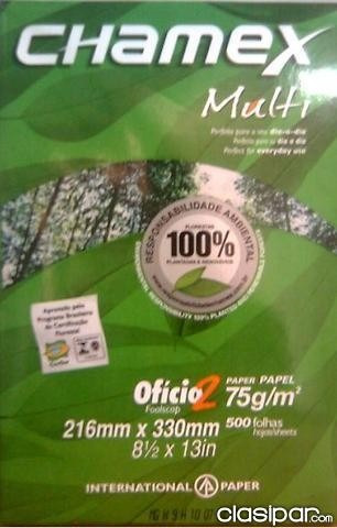 Resma Oficio Chamex Papel Extra Blanco - Caja X5 Envios