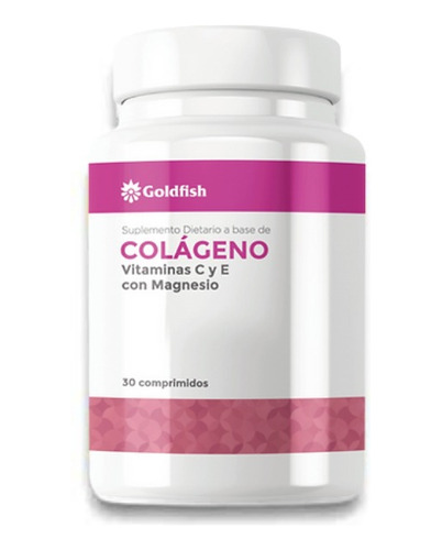Colágeno + Vitamina C Y E Con Magnesio Goldfish 30 Capsulas