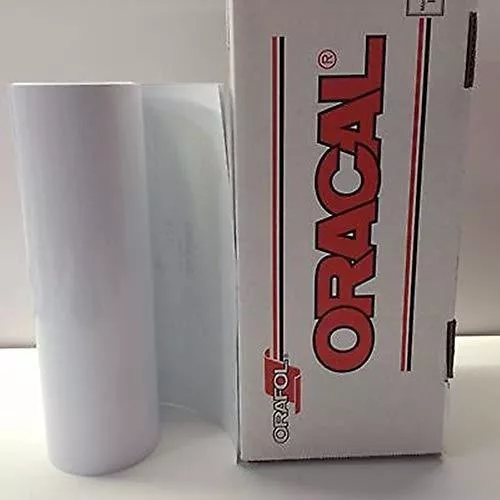 ORACAL 651 - Rollo de vinilo adhesivo blanco mate, 12.0 in, para