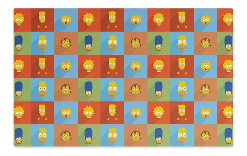 Imagem 1 de 1 de Jogo Americano (kit 4 Unidades) Simpsons Minimalista