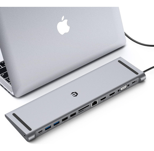 Oditon 13 En 1 Usb C Hub, Estación De Acoplamiento Para Comp