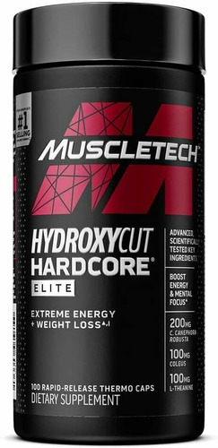 Hydroxycut Hardcore Elite X100 Ca - Unidad a $94000