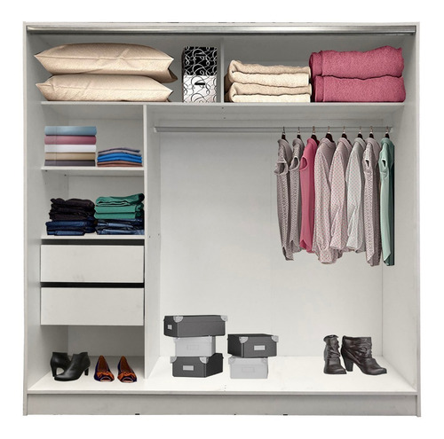 Imagen 3 de 9 de Placard Puertas Corredizas 1.80 M G Metal Suave 18 Cuotas
