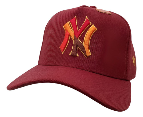 Gorra Ajustable Equipos Estilo Mlb Limitada Pin Premium Moda Bordeaux Yankee Medida Ùnica Ajustable Lisa