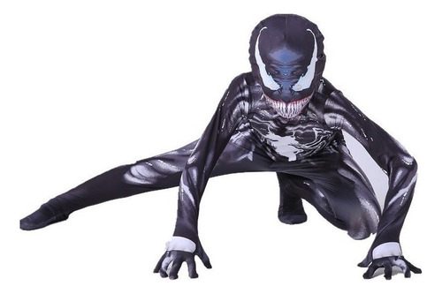 Cosplay Niño Adulto Traje De Spider-man De Venom De Color