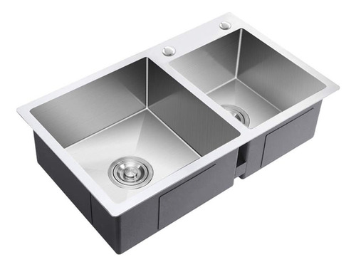 Cuba Cozinha Dupla Goumert Inox Escorredor Luxo Lava Louça