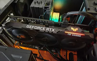 Placa De Vídeo Asus Rtx 3060 Ti 8gb Tuf Triple Fan Led Rgb!