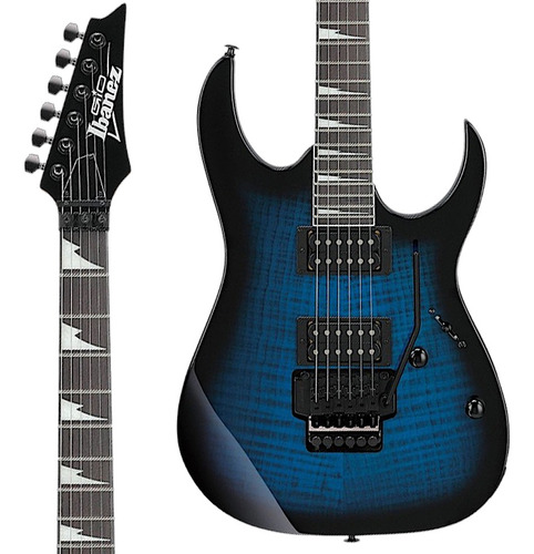 Guitarra Ibanez Grg320fa Tbs Grg-320 Fa Grg 320 Fa Cor Transparent Blue Sunburst Material Do Diapasão Purpleheart Orientação Da Mão Destro