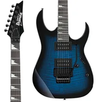 Comprar Guitarra Ibanez GRG320fa Tbs Grg-320 Fa Grg 320 Fa, color azul transparente, rayos de sol, diapasón en forma de corazón morado, material de diapasón para la mano derecha
