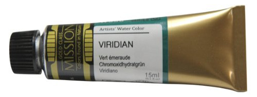 Pintura De Acuarela, Tubo De 15 Ml, Viridian, 15 Ml