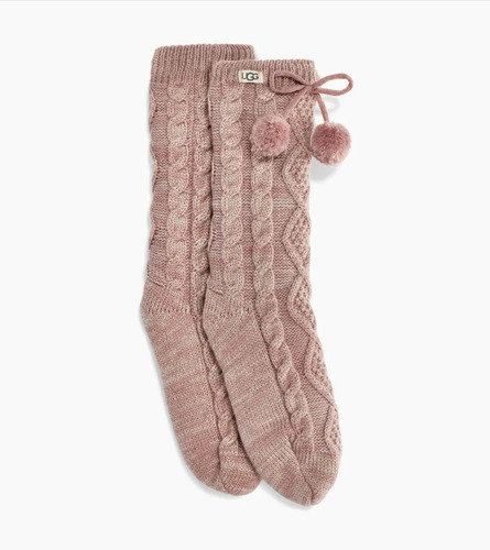 Imagen 3 de 7 de Ugg Pom Pom Fleece Lined Crew Sock Forrados