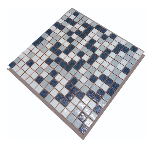 Imagen 7 de 7 de Venecitas Biseladas Mix 2 Tonos Gris C/ Blanco 2x2cm