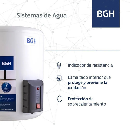 Imagen 5 de 9 de Termotanque 40lts Bgh | Eléctrico | Carga Inferior