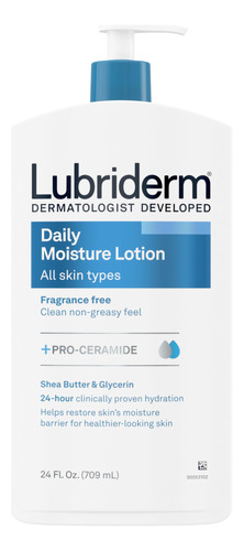 Lubriderm Locion Hidratante Diaria Sin Fragancia + Pro-ceram