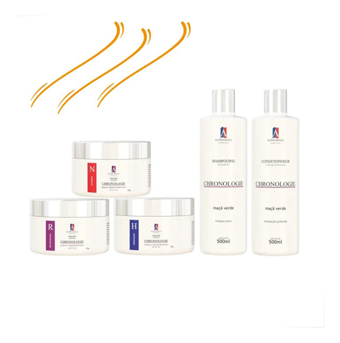 Kit Cronograma Capilar Completo 5 Itens Alphahall