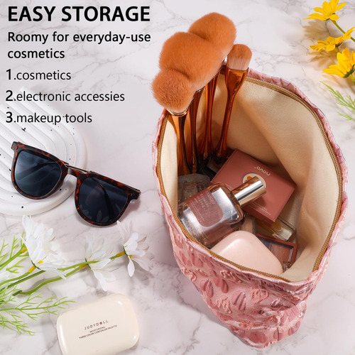 Zlfsrq Bolsa De Maquillaje Con Forma De Corazón, Bolsa De C