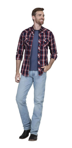 Imagen 4 de 5 de Camisa Vaquera Wrangler Hombre Western Fashion W02