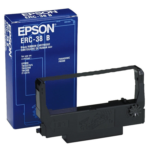 Par De Cintas Epson Original Erc-38b Negra Imp. Tm-u Tm-300