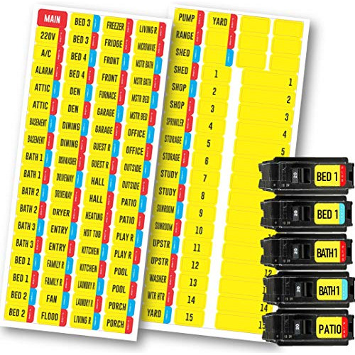 Etiquetas Adhesivas Caja De Interruptores Circuit Beake...