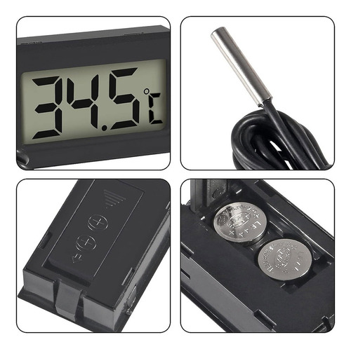 Pack X5 Termómetro Digital Con Sonda -50 - 110 °c + Baterias