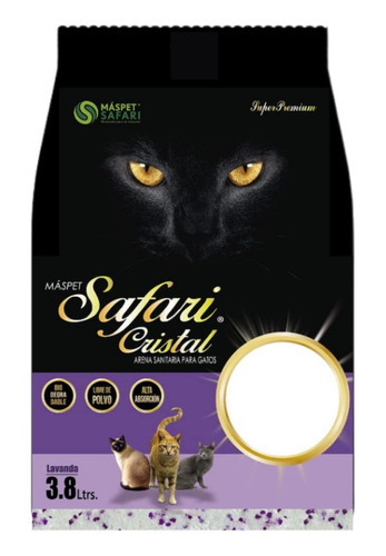 Arena Safari Cristal 1,6 Kg x 1kg de peso neto