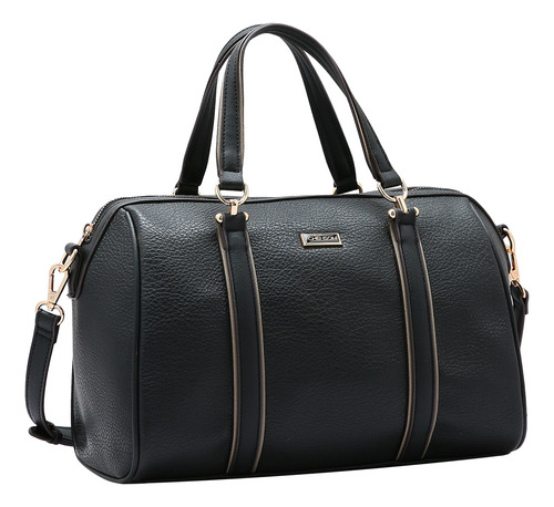 Bolsa Feminina Chenson Baú Média Alça Dupla Cor Preto