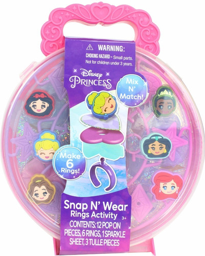 Disney Princess Snap N Wear Con 6 Anillos - Tara Toys