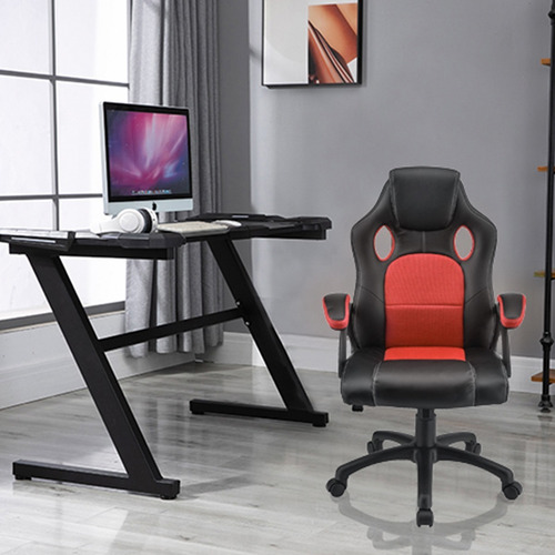 Imagen 9 de 10 de Silla De Escritorio Gamer Ergonómica Cuero Sintético Ajustab