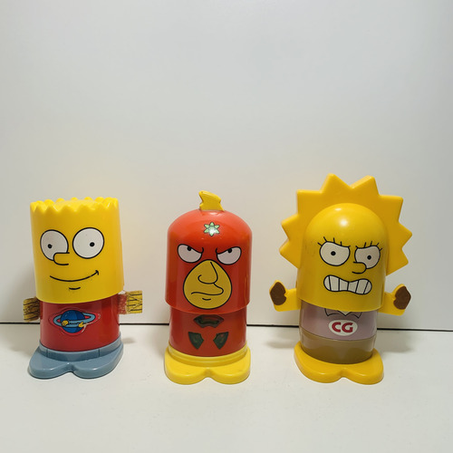 Los Simpson Súper Héroes Burger King 2013 Colección Completa (Usado)