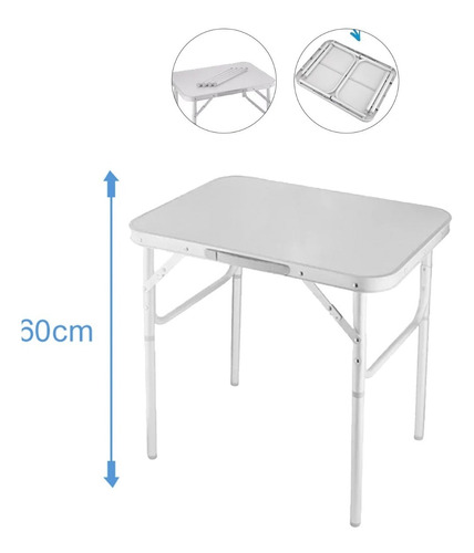 Mesa Dobravel Portatil Vira Maleta 60x45cm