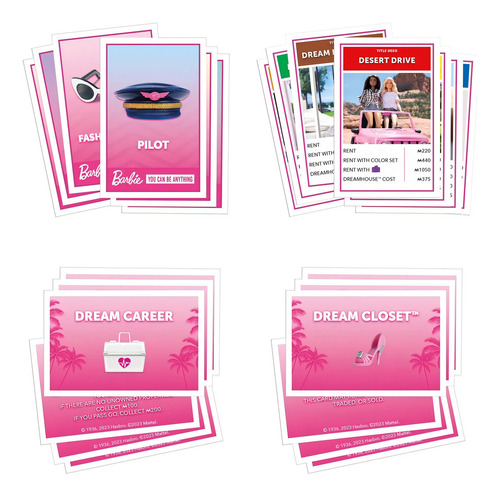 Monopoly Edicion Barbie Juego De Mesa Hasbro Monopolio