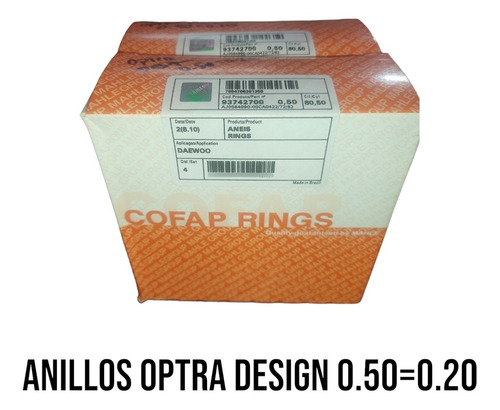 Anillos Optra Design 0.50=0.20  Cofap