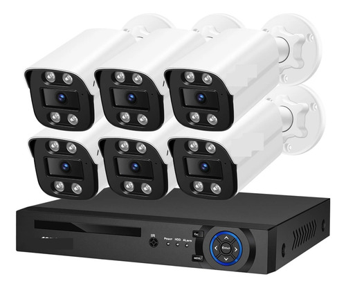 Kit De Sistema De Cámara De Seguridad De 8 Mp Micrófono De