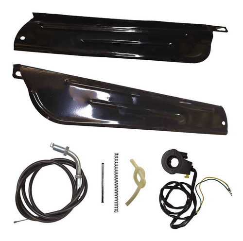Imagem 7 de 9 de Kit Motor Bike Motorizada 2 Tempos Tipo 80cc Prateado