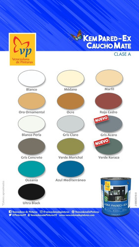 Pintura Caucho Mate Para Exterior Pared-ex Marfil Galon Kem