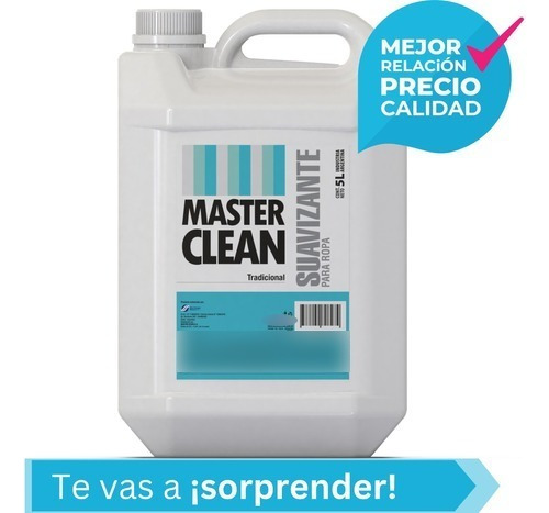 Suavizante Para Ropa Tradicional X 5 Lts - Master Clean 