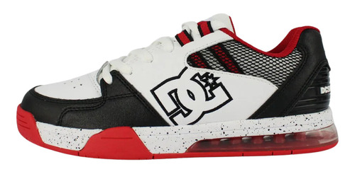 Tênis Dc Shoes Versatile Le White Black Red Original Unissex