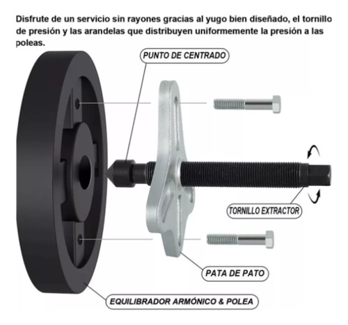 Extractor Universal Tipo Pata De Gallo De Volante 46 Pcs