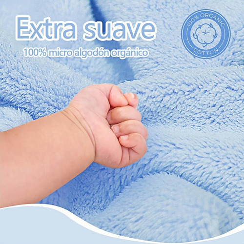 Toalla De Baño Con Capucha De Dibujos Animados Para Niños Azul