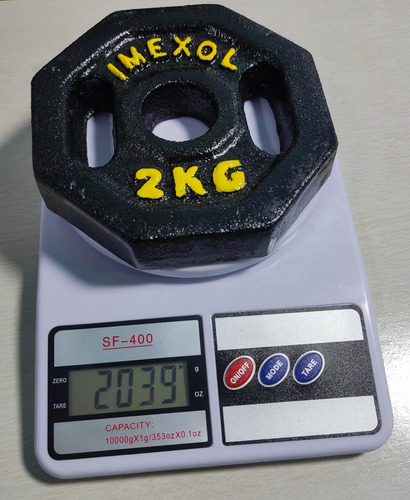 Disco Olímpico 15 Kg Para Ejercitarse