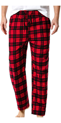 Pijama A Cuadros N For Hombre, Pantalones Rectos De Yoga, P