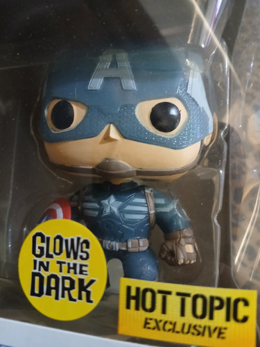 Funko Pop Capitan America 41 Hot Topic Glows (caja C/ Daños)