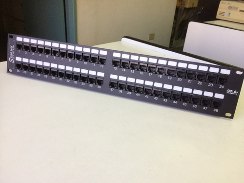 Patch Panel 48p-rj45-cat 5e-2u-p/rack 19 PuLG. Sigma Max