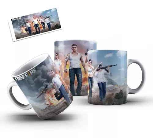 Caneca Free Fire Personalizada - Coloque Seu Nome