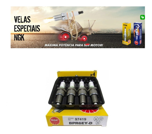Jogo 4 Velas Ignição Corsa 1.0 1.6 1.8 8v Mpfi Gasolina Ngk