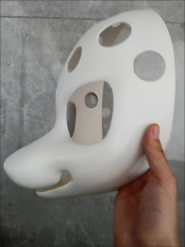 Máscara Kemono Fursuit Con Estampado De Hocico Para Cosplay