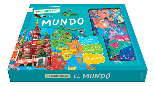 Descubriendo El Mundo (libro + Tablero + Imanes), De Vv. Aa.. Editorial Auzou, Tapa Blanda En Español
