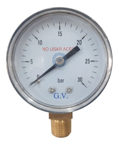 Manómetro Control De Presión Oxigeno Para Refrigeración