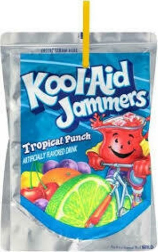 Imagen 2 de 2 de Kool Aid Jammers Tropical Punch Fruta Importado Pack 10pzas.